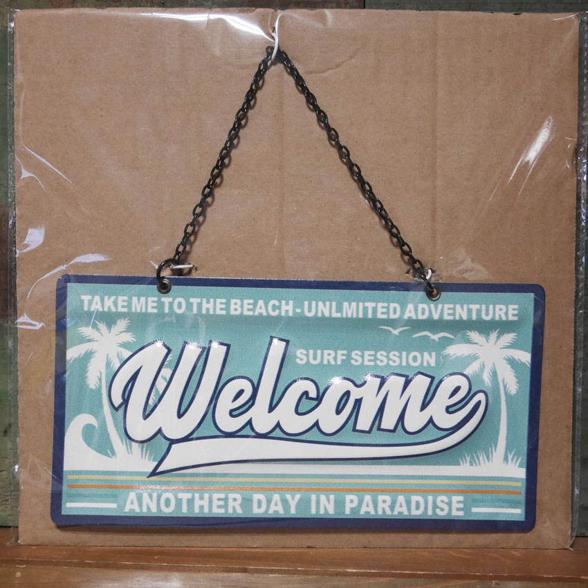 サインプレート【OPEN・WELCOMEその他】：ブリキ スティール看板