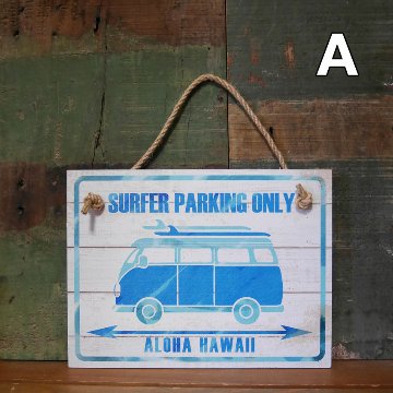 ハワイアン アロハサインボード インテリア ALOHA 木製看板　アメリカン雑貨画像