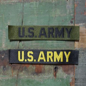 ワッペンレター US ARMY ミリタリー タグ 米軍タイプ　アーミー  アメリカン雑貨画像