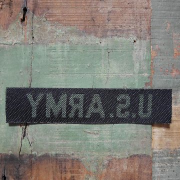 ワッペンレター US ARMY ミリタリー タグ 米軍タイプ　アーミー  アメリカン雑貨の画像