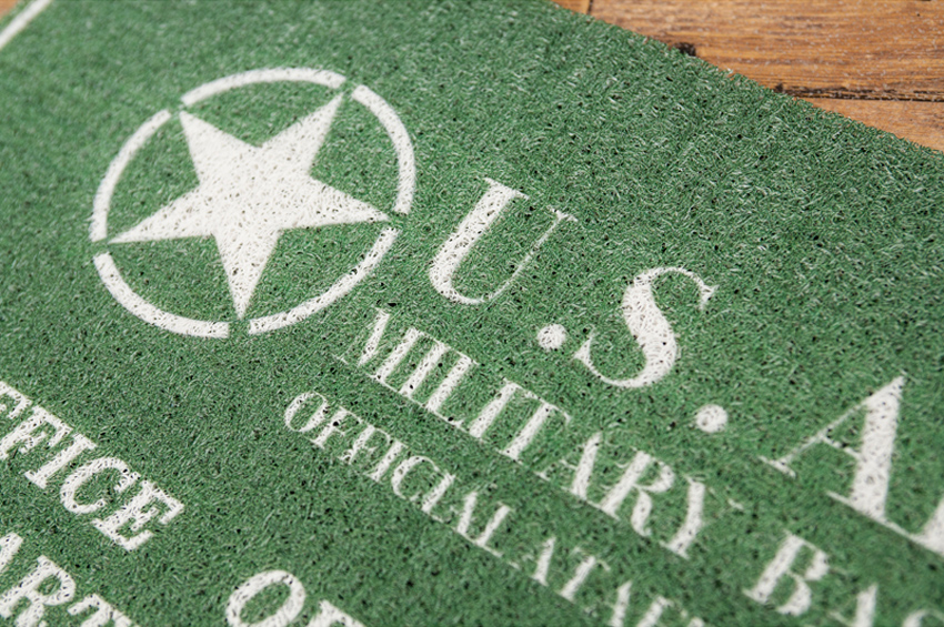 PVCエントランスマット　U.S.ARMY ドアマット  玄関マット ミリタリー アメリカン雑貨画像