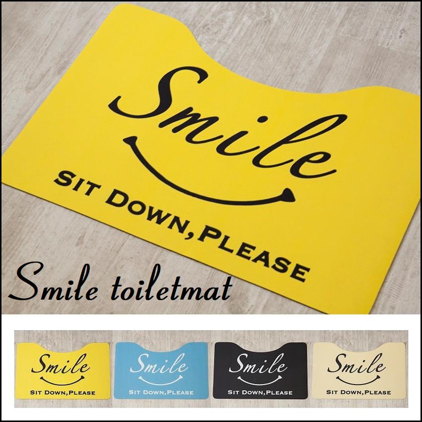 スマイル トイレマット Toilet mat Smile アメリカン雑貨　の画像