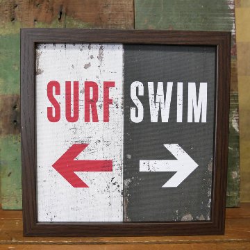 サインフレーム SIGN FRAME Surf Swim インテリアピクチャー アメリカン雑貨画像