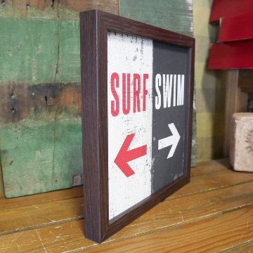 サインフレーム SIGN FRAME Surf Swim インテリアピクチャー アメリカン雑貨画像
