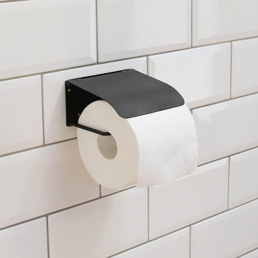 ダルトン Parper cover トイレットペーパーホルダー  アイアン　BLACKの画像