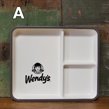 ウェンディーズ スクエアワンプレート Wendy's ランチプレート　食器　アメリカン雑貨画像