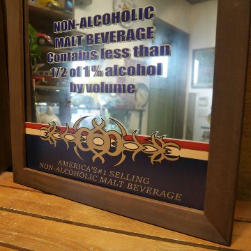 マーキュリー パブミラー 【NON-ALCOHOLIC】 鏡 レトロインテリア　ミラー　アメリカン雑貨画像