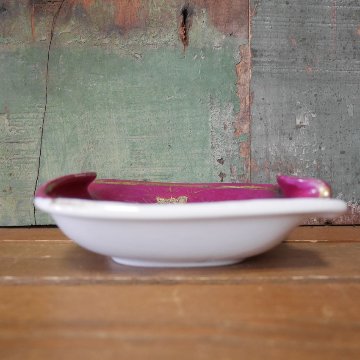 ユーズド　アンティークアッシュトレイ　陶器製灰皿　アンティーク　灰皿　画像