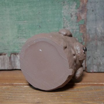 トイプードル リトルレジンポット  プランター 鉢 グリーンポット ガーデニング雑貨画像