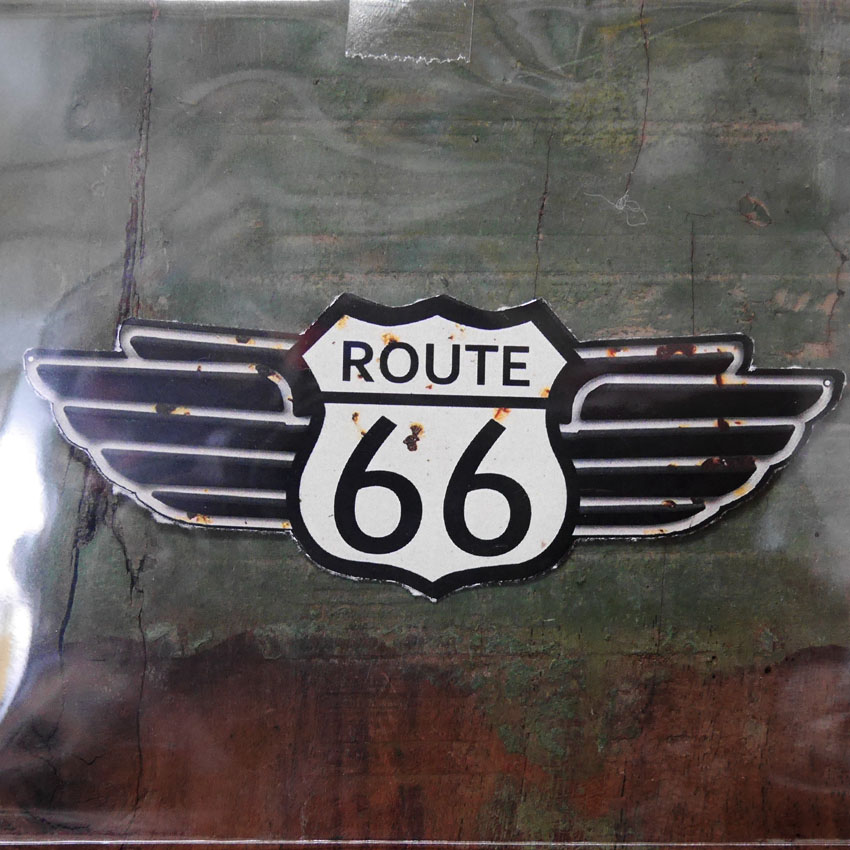 ROUTE66 PVC ステッカー　ルート66 アメリカン ウォールステッカー ウィング アメリカン雑貨の画像