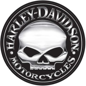 ハーレーダビッドソン ラージデカール ウィリーGスカル Harley-Davidson Willie G X Lge Trailer Decal 4331　アメリカン雑貨画像