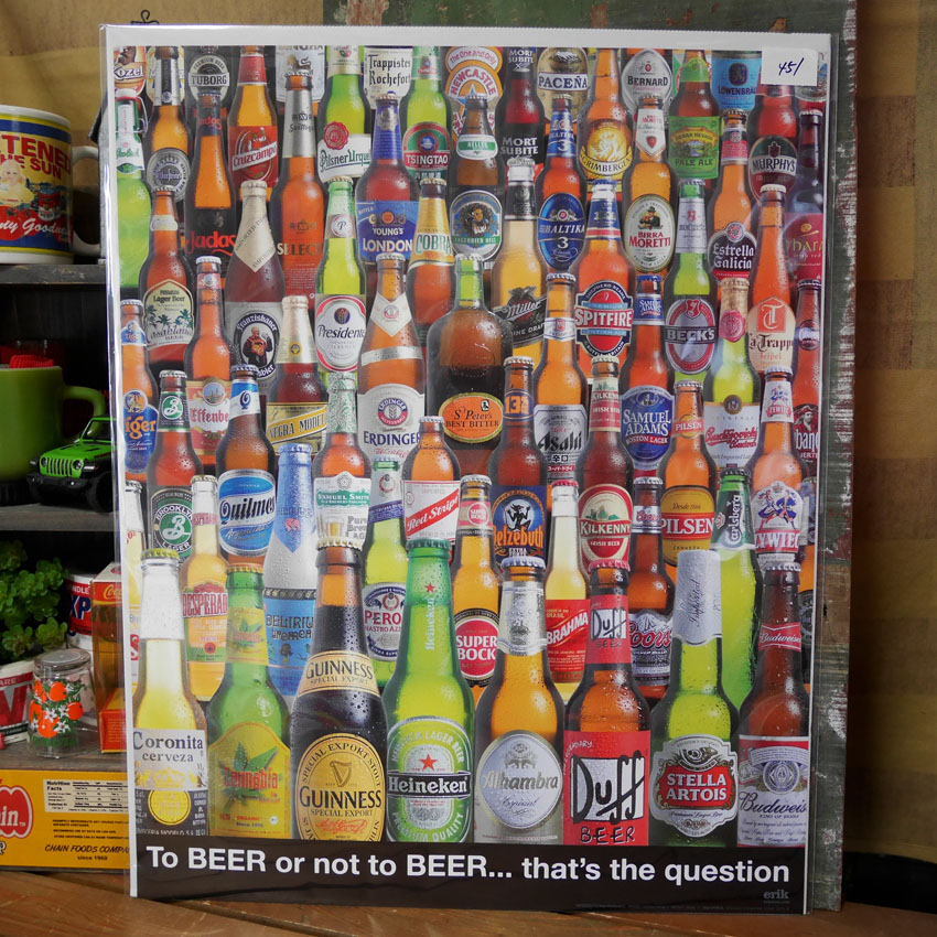 ポスターボトルビール ミニポスター インテリア BEERポスター世界のビア　パブバーポスター　画像