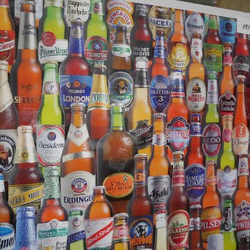 ポスターボトルビール ミニポスター インテリア BEERポスター世界のビア　パブバーポスター　画像