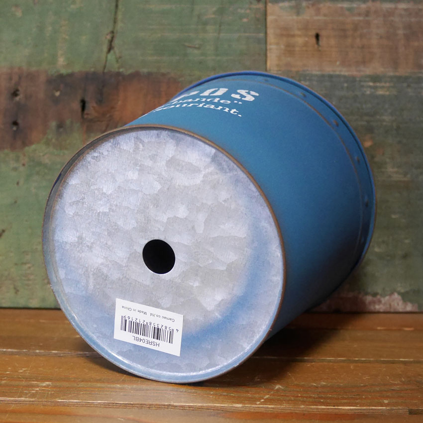 ルポ ベーシックポット 4号 ガーデニング インテリア ブリキ プランター 鉢　ガーデニング雑貨　カントリー雑貨　　画像