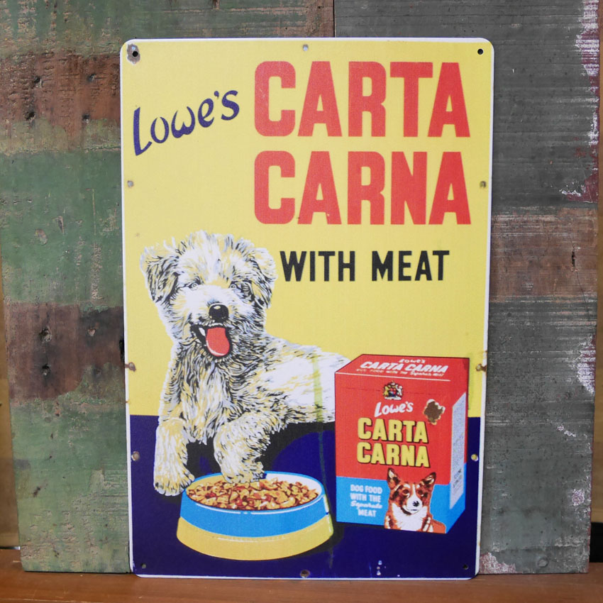 CARTA CARNA アメリカン サインボード A4  インテリア ブリキ看板　アメリカン雑貨画像