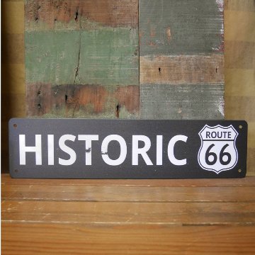 ルート66プレート HISTORIC ROUTE66 ブリキ看板 ビンテージ風 　ティンサイン　アメリカン雑貨画像