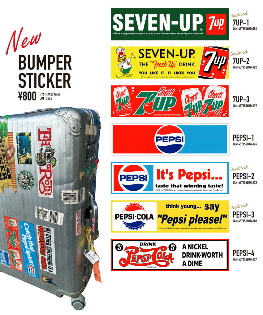 ペプシコーラ バンパーステッカー BUMPER STICKER-PEPSI ペプシ アメリカン雑貨画像