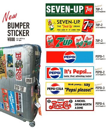 7アップ　セブンアップ バンパーステッカー BUMPER STICKER-7UP　アメリカン雑貨画像