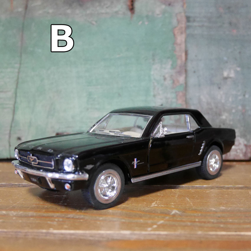 フォード マスタング 1/36 プルバックミニカー 1964 Ford Mustang　キンスマート　アメリカン雑貨