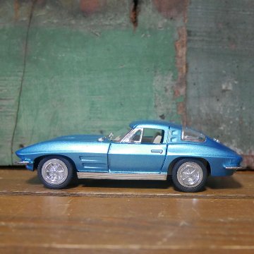シボレー コルベット スティングレイ 1/36 プルバックミニカー 1963 Corvette Sting Ray　キンスマート アメリカン雑貨の画像