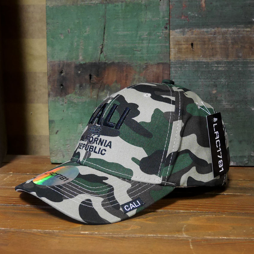 カリフォルニア キャップ ソリッド ミリタリー カモ CALIFORNIA REPUBLIC CALI 帽子 アメカジ　アメリカン雑貨の画像