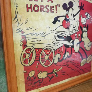 オールドディズニー インテリアピクチャー ポスター ミッキーマウス　アメリカンポスター　インテリア額の画像