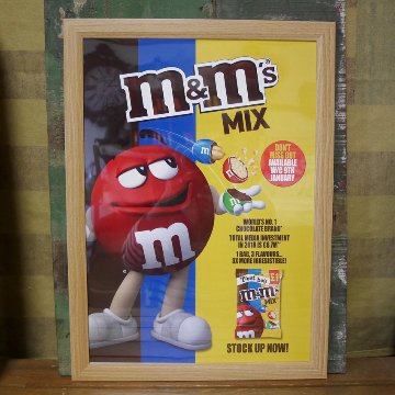 m&m's インテリアピクチャー ポスター エム＆エムズ　アメリカンポスター　インテリア額の画像