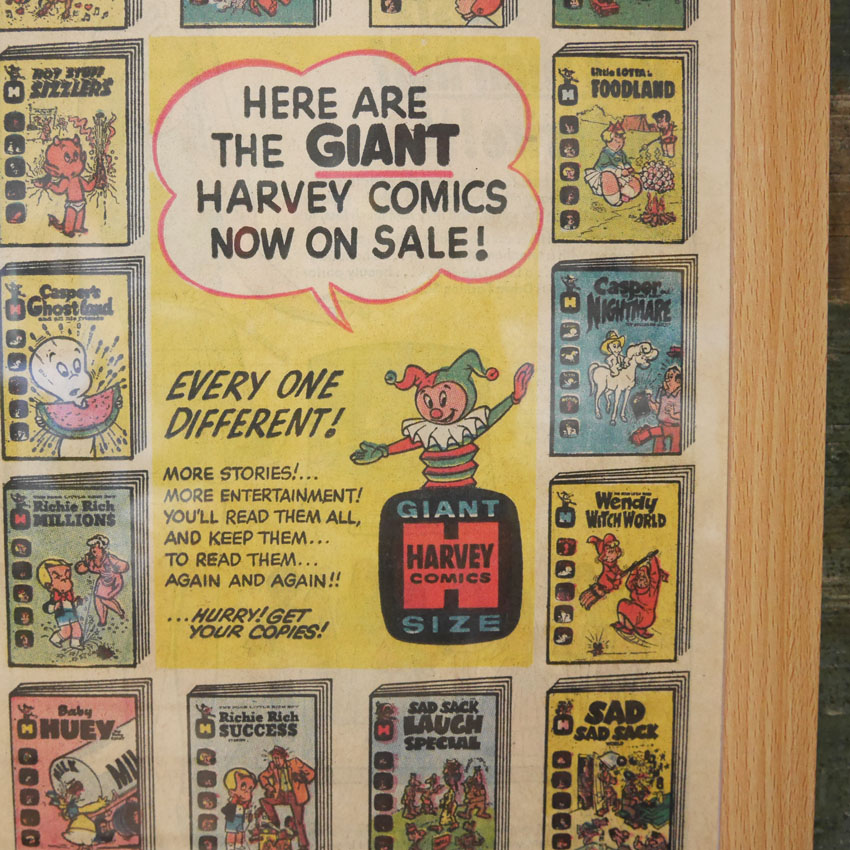 アメリカンコミック インテリアピクチャー ポスター フレームHARVEY COMICS レトロ アメリカンポスター インテリア額の画像