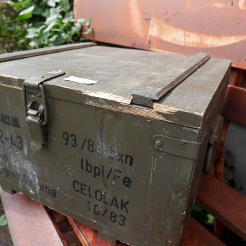 チェコ軍 アミニッションボックス 収納 ミリタリー ウッドボックス アンモボックス 弾薬箱 収納ボックスの画像
