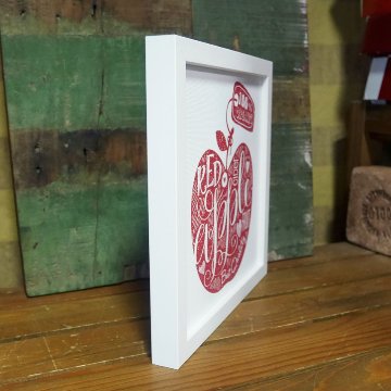 サインフレーム SIGN FRAME Red Apple インテリアピクチャー アップル アメリカン雑貨の画像