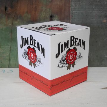 ジムビーム ロックグラス JIM BEAM ガラスタンブラー　バーグッズ　アメリカン雑貨の画像