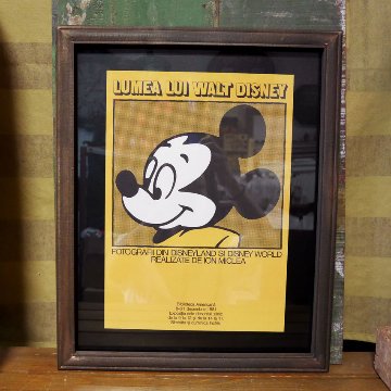 ヴィンテージ フレームポスター I/POPULAR MOUSE ミッキーマウス インテリアピクチャー インテリア額の画像