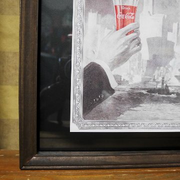 ヴィンテージ フレームポスター　E/COLA NYC コカコーラ   インテリアピクチャー  インテリア額の画像