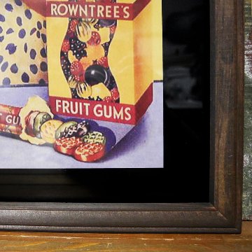 ヴィンテージ フレームポスター　C/FRUIT GUMS フルーツガム  インテリアピクチャー インテリア額の画像