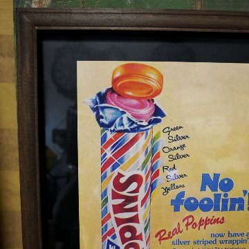 ヴィンテージ フレームポスター　F/POPPINS ポッピングキャンディ  インテリアピクチャー インテリア額の画像