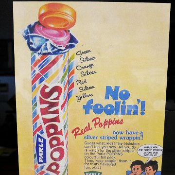 ヴィンテージ フレームポスター　F/POPPINS ポッピングキャンディ  インテリアピクチャー インテリア額の画像