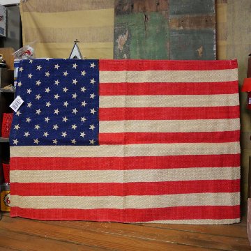 USA フロアマット 星条旗 コットンマット インテリアマット　玄関マット　バスマット　アメリカン雑貨の画像