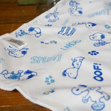 スヌーピー 冷感ひんやり クールタオル カラビナボトル付き　熱中症対策 ロングタオル アメリカン雑貨の画像