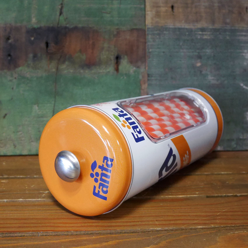 ファンタオレンジ　ティン ストローホルダー FANTA　ティンディスペンサー　カフェ・バー アメリカン雑貨の画像