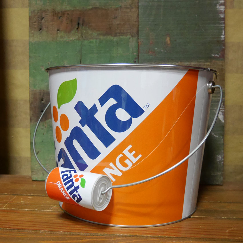 ファンタ ティン バケツ FANTA　置物インテリア　アメリカン雑貨の画像