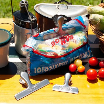 ダルトン ステンレス スチール バッグ クリップ ロング Lサイズ 3pcs セット　アメリカン雑貨の画像