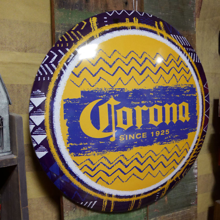コロナ ドームメタルサイン CORONA BEER  ブリキ看板　アメリカン雑貨の画像