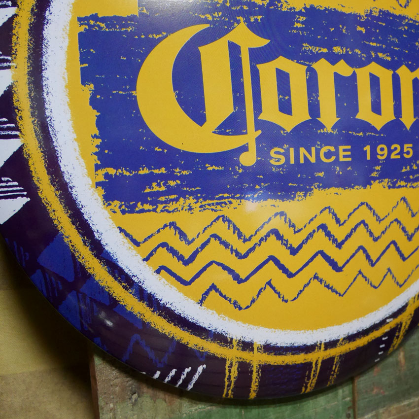 コロナ ドームメタルサイン CORONA BEER  ブリキ看板　アメリカン雑貨の画像