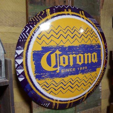 コロナ ドームメタルサイン CORONA BEER  ブリキ看板　アメリカン雑貨の画像