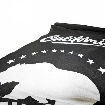 カリフォルニア ナイロンフラッグ タペストリー CALIFORNIA BEAR BLACK インテリア アメリカン雑貨の画像