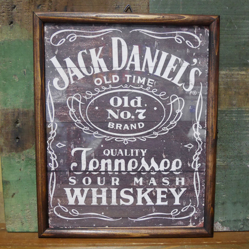 JACK DANIEL'S インテリアピクチャー ジャックダニエル ポスター ピクチャーフレーム インテリア額の画像