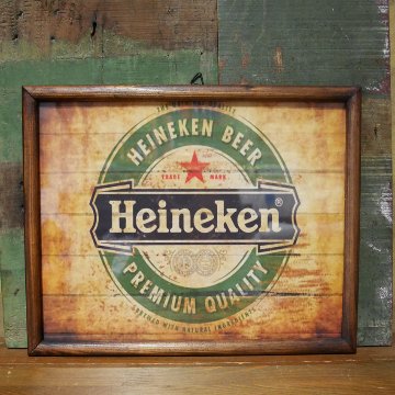 Heineken インテリアピクチャー ハイネケン ポスター ピクチャーフレーム インテリア額の画像