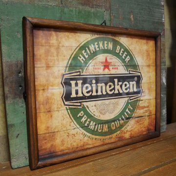 Heineken インテリアピクチャー ハイネケン ポスター ピクチャーフレーム インテリア額の画像