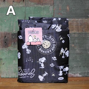 スヌーピー  レジかご用　保冷 保温バッグ 折りたたみ ショッピング トートバッグ エコバッグの画像