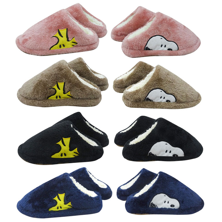 ルームシューズ スヌーピー ボアルームシューズ SNOOPY スリッパ 裏ボア 暖か　インテリア雑貨の画像